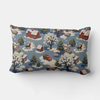 Christmas Square Lumbar Cushion Lendenkissen