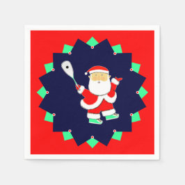 Christmas Squash Sports Party Serviette