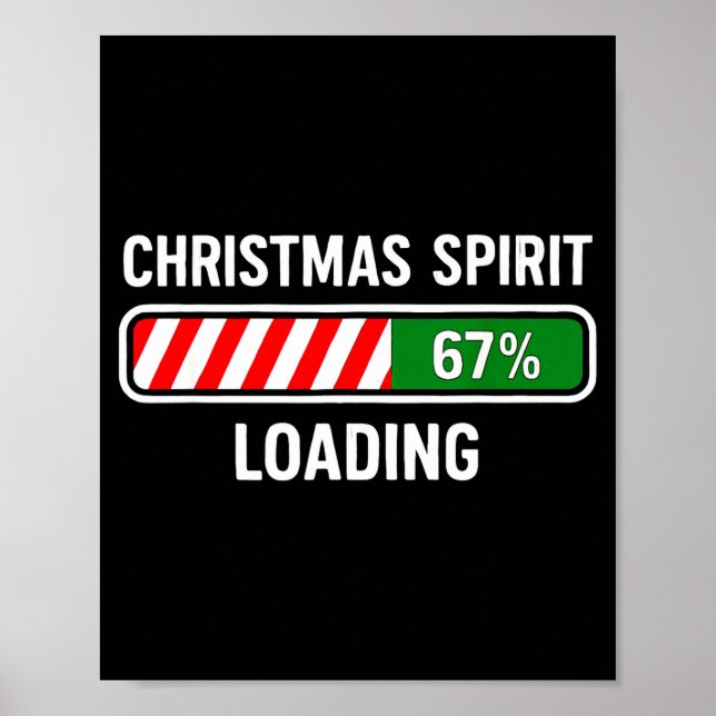 Christmas Srit Loading 67 Meme Boys Kids Gen Z Alp Poster (Vorne)