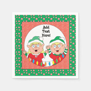 Christmas Standard Cocktail Napkin Serviette