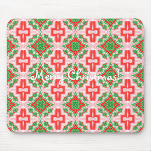 Christmas Star Kaleidoskop Tiled Mousepad
