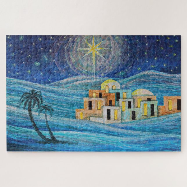 Christmas Star Peace Kleiner Town Puzzle (Horizontal)