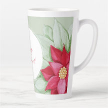 Christmas Star Poinsettia Wasserfarbe Handgemalt