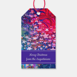 CHRISTMAS STARS | Abstrakter Winter | Lila KUNDE Geschenkanhänger