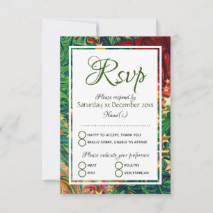 CHRISTMAS STARS Personalisierte Feier RSVP Karte
