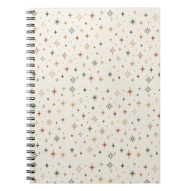 Christmas Stars & Sparkles Pattern			 Notizblock (Vorderseite)