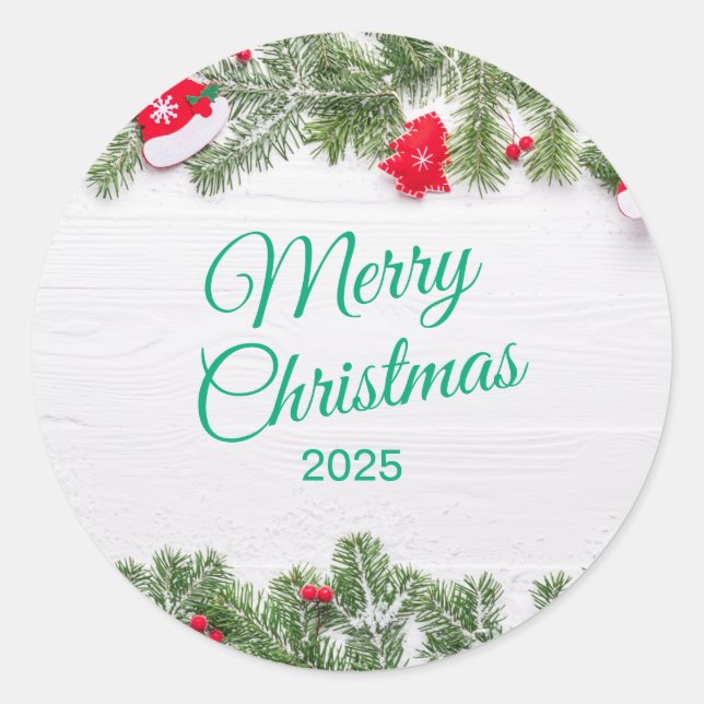 Christmas Sticker – Festive Holiday Decal (Vorderseite)