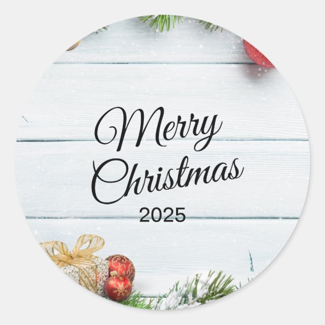 Christmas Sticker – Festive Holiday Decal (Vorderseite)