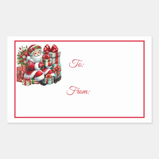 Christmas Sticker Gift Tags (Vorderseite)