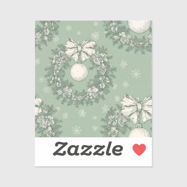 Christmas Sticker Green (Blatt)