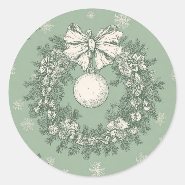 Christmas Sticker Green (Vorderseite)