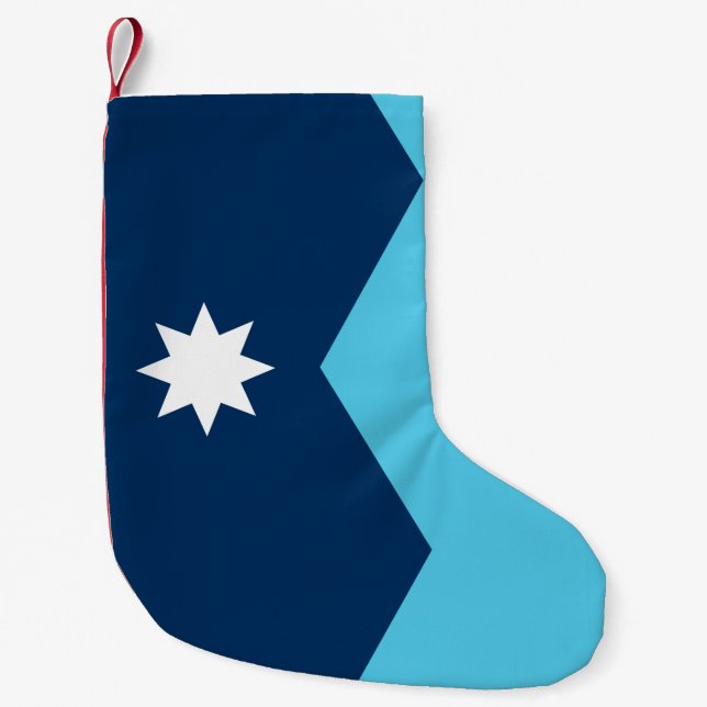 Christmas Stockings with Flag of Minnesota, USA Kleiner Weihnachtsstrumpf (Vorderseite)