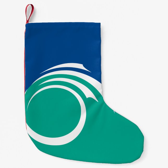 Christmas Stockings with Flag of Ottawa Kleiner Weihnachtsstrumpf (Vorderseite)
