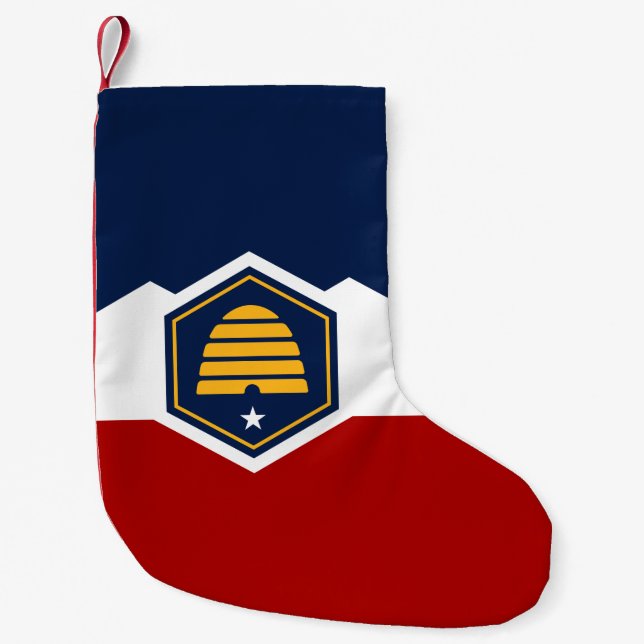 Christmas Stockings with Flag of Utah, USA Kleiner Weihnachtsstrumpf (Vorderseite)