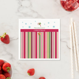 Christmas Striped– Holiday Cooking & Baking Gift Serviette