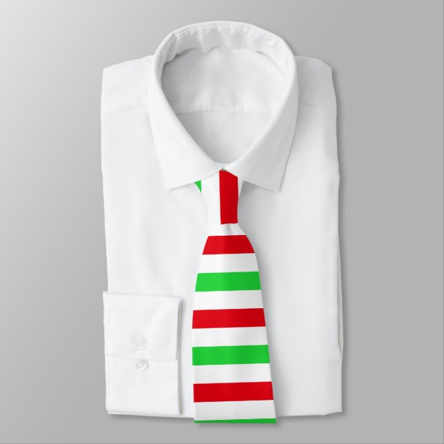Christmas Stripes Neck Tie 2 Krawatte (Gebunden)