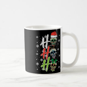 Christmas Sugar Skull Ho Ho Xmas mexikanische Männ Kaffeetasse