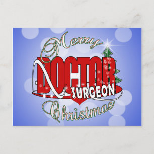 CHRISTMAS SURGEON DOCTOR FEIERTAGSPOSTKARTE