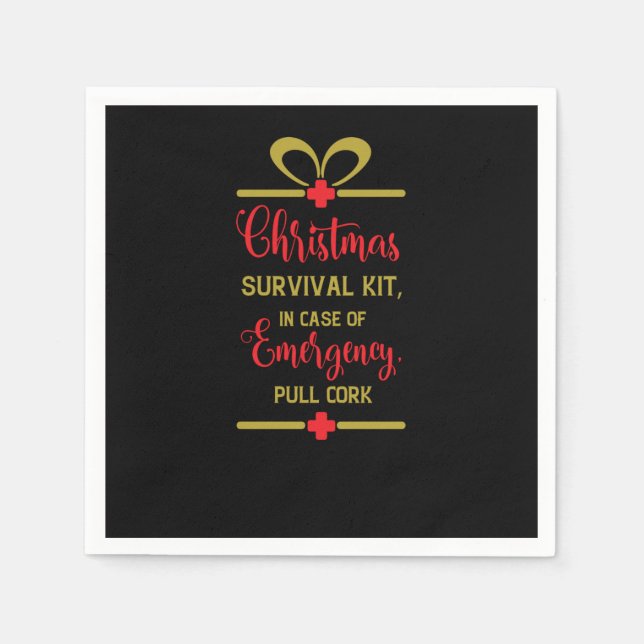 christmas survival kit serviette (Vorderseite)