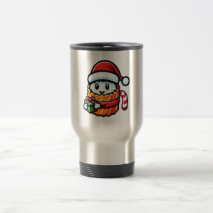 Christmas Sushi - Design des Niedlichen Holiday Fo Reisebecher