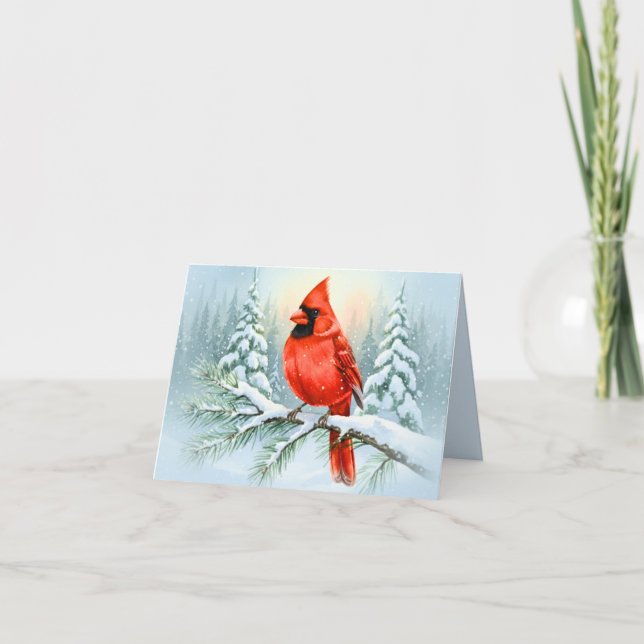 Christmas Sympathy Note Cardinal Memorial Holiday (Vorderseite)