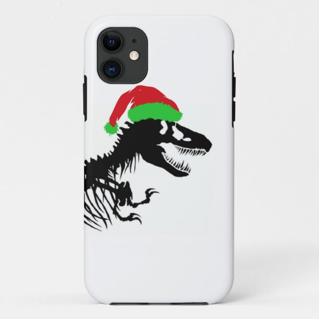 Christmas T-Rex Case-Mate iPhone Hülle (Rückseite)