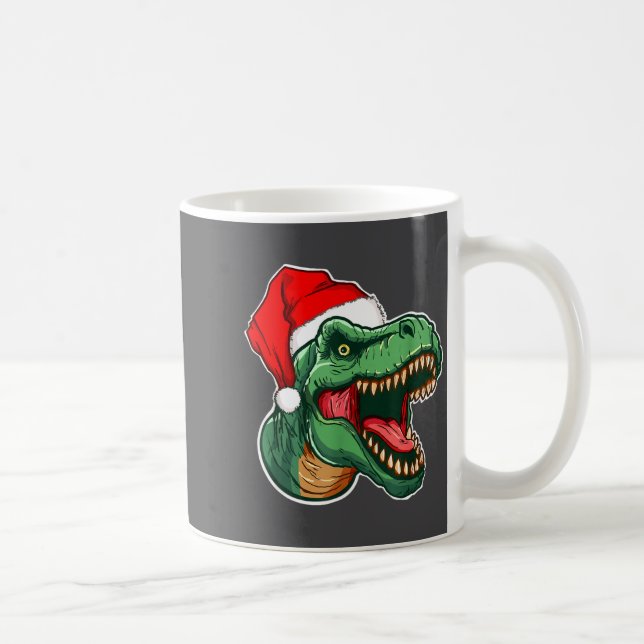 Christmas T-rex  Kaffeetasse (Rechts)