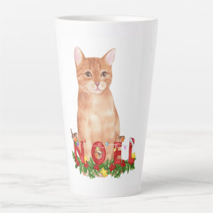 Christmas Tabby Cat Watercolor Milchtasse