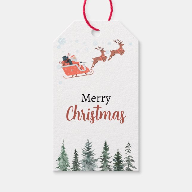  Christmas Tag (Editable) -  Geschenkanhänger (Vorderseite)