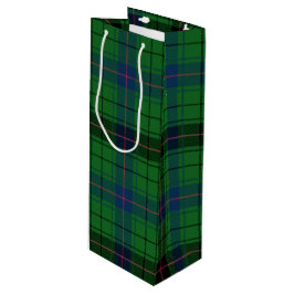 Christmas Tartan Clan Davidson Green Kariert Geschenktüte Für Weinflaschen