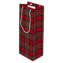 Christmas Tartan Clan Stewart Karierter Karo Geschenktüte Für Weinflaschen