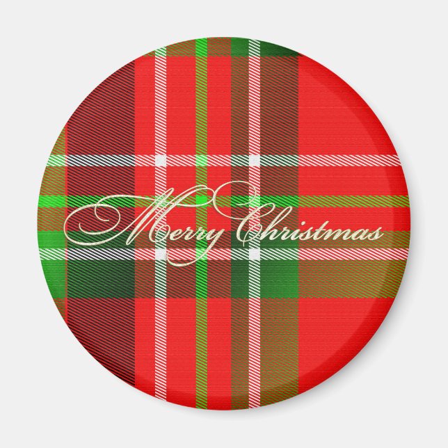 Christmas Tartan Magnet (Vorne)