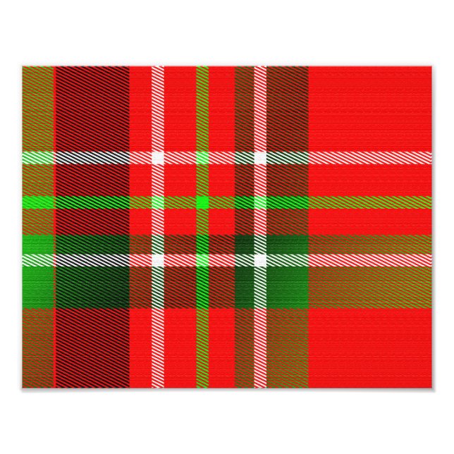 Christmas Tartan Pattern Fotodruck (Vorne)