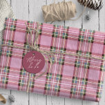 Christmas Tartan Pink/Green ID768 Geschenkpapier<br><div class="desc">These Original tartan patterns come in three fantastic color combint for your Christmas gift wrapping. Tartans make a great Christmas pattern and this one feys beautiful shades of pink and green. Search ID768 to see the complete range of colors and additional products with this tartan.</div>