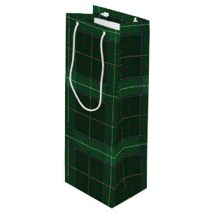 Christmas Tartan Walsh Karierter Karo Geschenktüte Für Weinflaschen