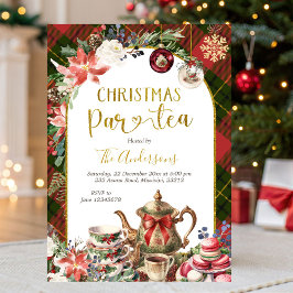 Christmas Tea Holiday Party Invitation Einladung