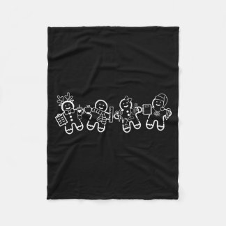 Christmas Teacher Cute Gingerbread Cookies Funny H Fleecedecke