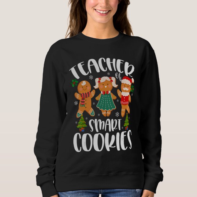 Christmas Teacher Cute Gingerbread Cookies Sweatshirt (Vorderseite)