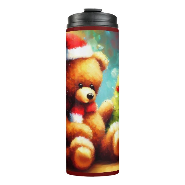 Christmas Teddy Bear 1 Thermosbecher (Vorderseite)