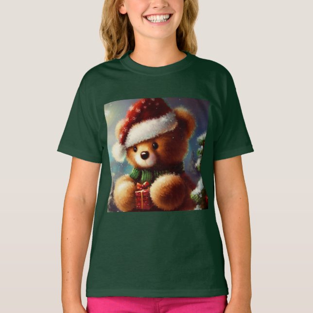 Christmas Teddy Bear 2 T-Shirt (Vorderseite)