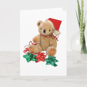 Christmas teddy bear - card feiertagskarte