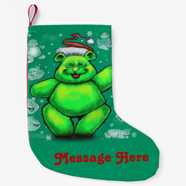 Christmas Teddy Bear Kleiner Weihnachtsstrumpf (Vorderseite)