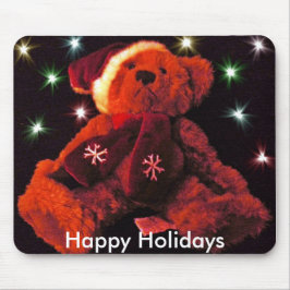 Christmas Teddy Bear Mousepad