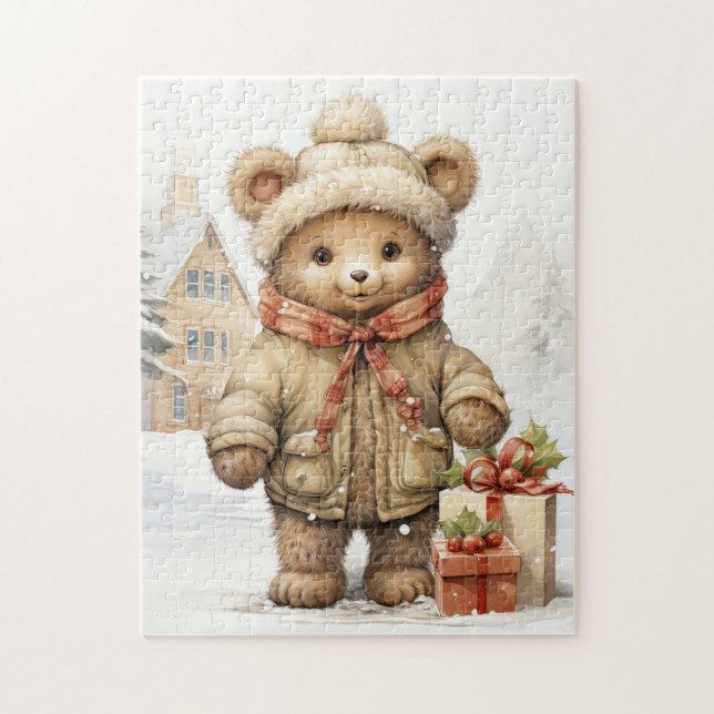 Christmas Teddy Bear Puzzle (Vertikal)