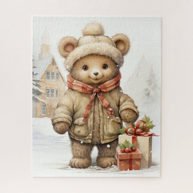 Christmas Teddy Bear Puzzle (Vertikal)