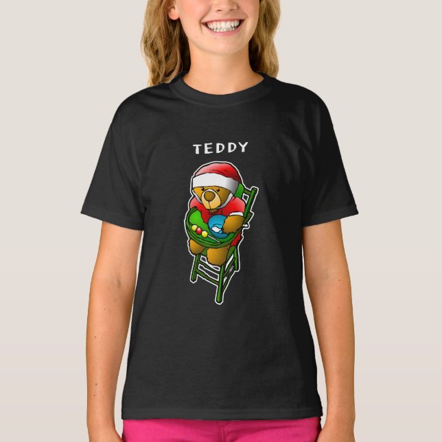 Christmas Teddy Bear T - Shirt (Vorderseite)