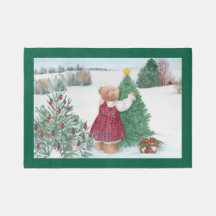 Christmas Teddy Bear Winter Wonderland
