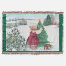 Christmas Teddy Bear Winter Wonderland