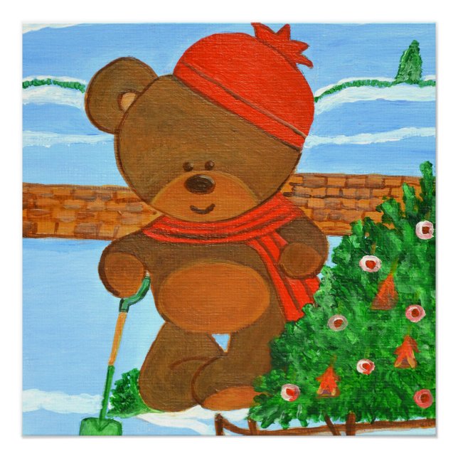 Christmas Teddy Poster (Vorderseite)