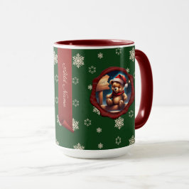 Christmas Teddy Signieren Personalisiertes Banner  Tasse